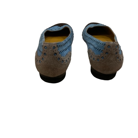 Hermes suede flats brown-light blue size 37 - Picture 3 of 6